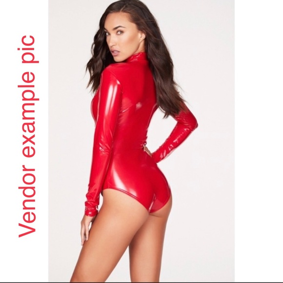 NWT Frederick’s of Hollywood Bree Long Sleeve Bodysuit (Black, L/XL) - Picture 3 of 15